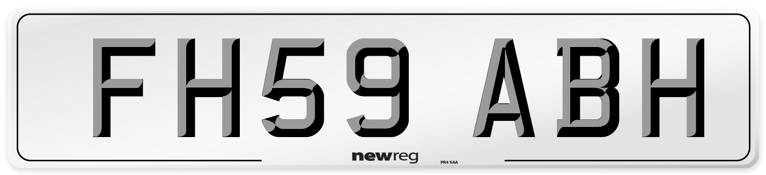 FH59 ABH Number Plate from New Reg